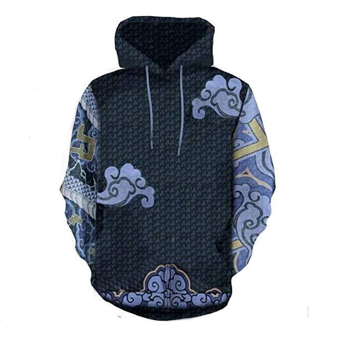 Unisex Shimada Hanzo Hoodies Overwatch Pullover 3D Print Hoodies