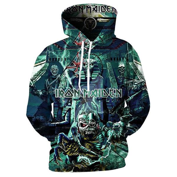 Hoodie 3D Iron Maiden Pullover Hoody Sweatshirt  ILH-006