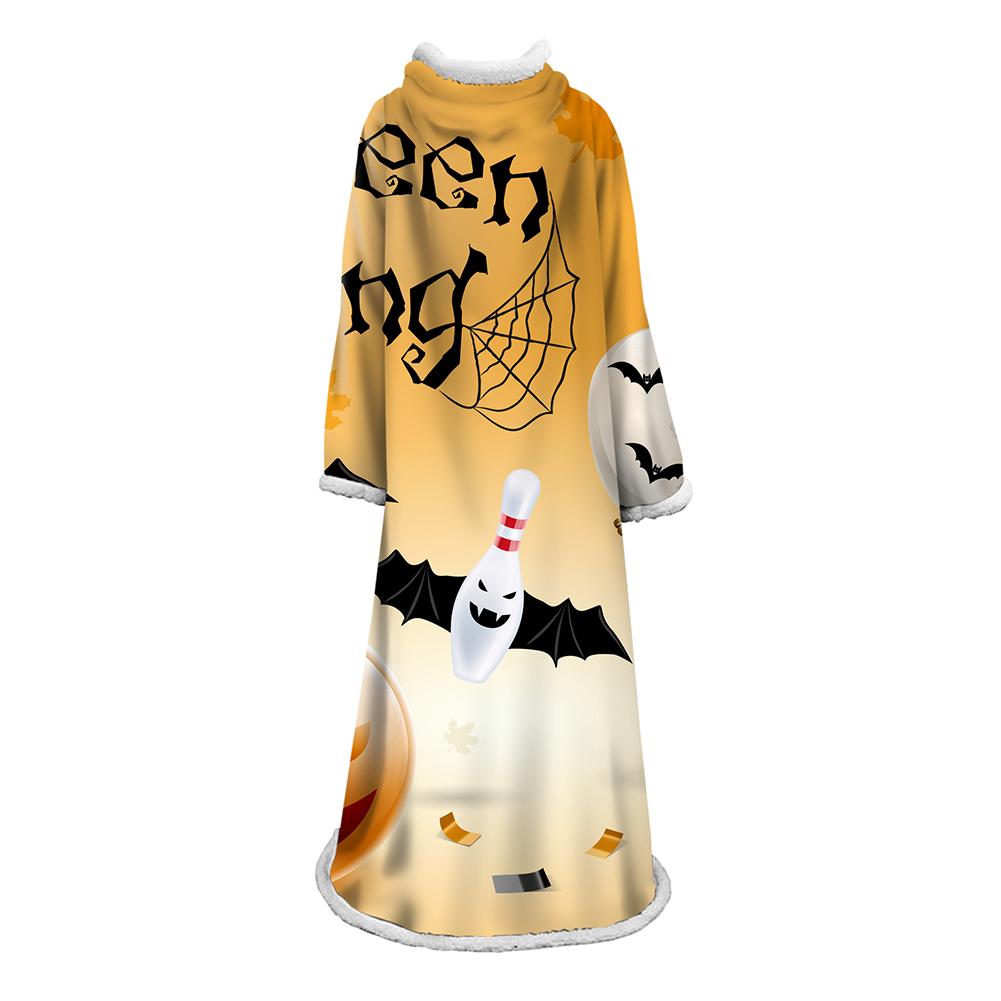 3D Digital Printed Blanket With Sleeves-Blanket Robe Halloween Party