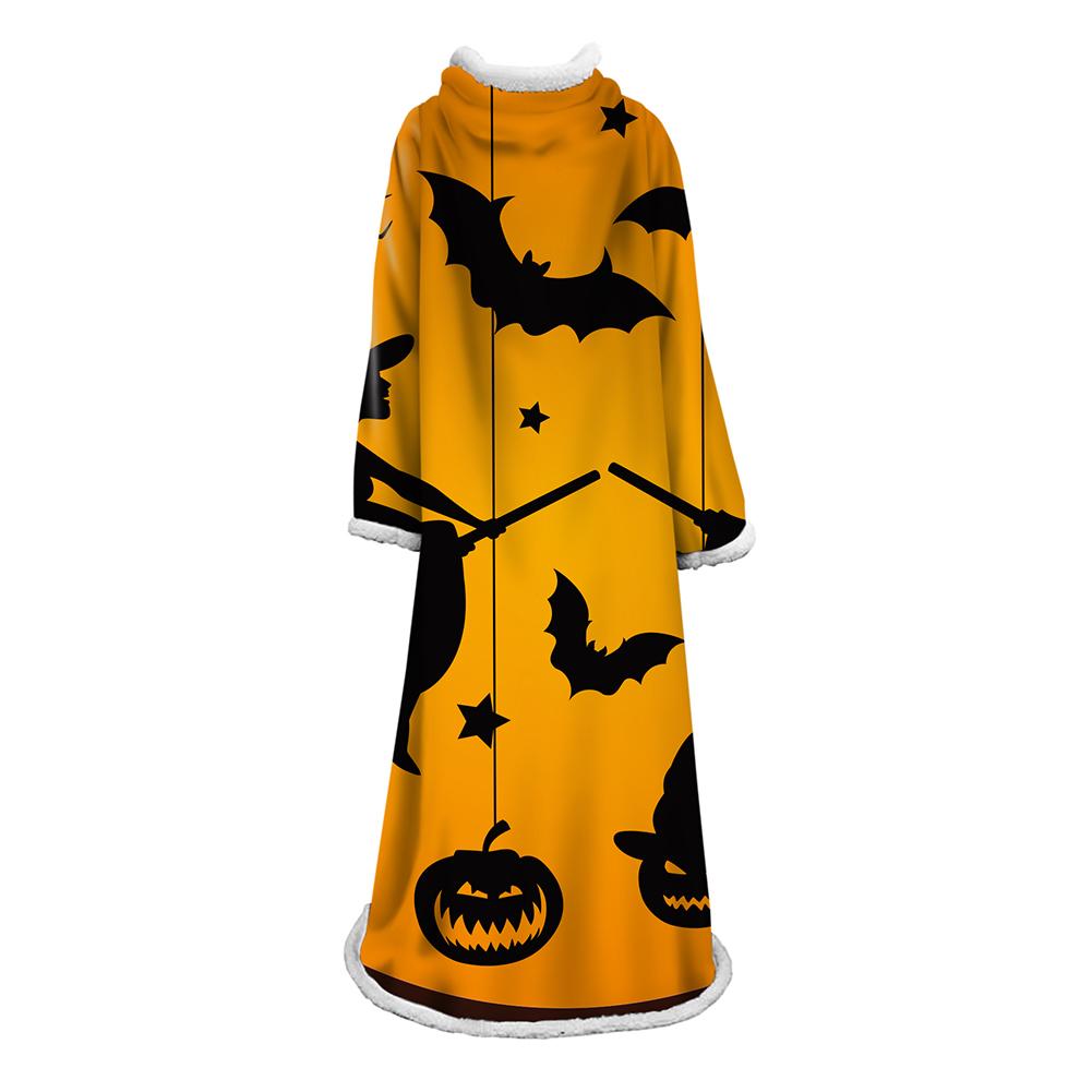 3D Digital Printed Blanket With Sleeves-Blanket Robe Halloween Party