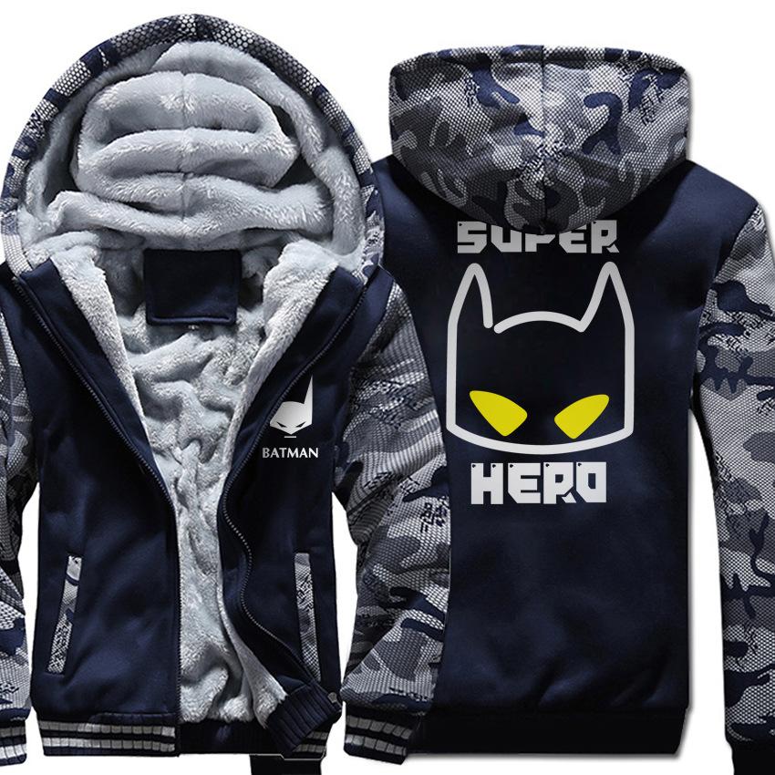 Batman Jackets - Solid Color Batman Movie Series Batman Icon Fleece Jacket