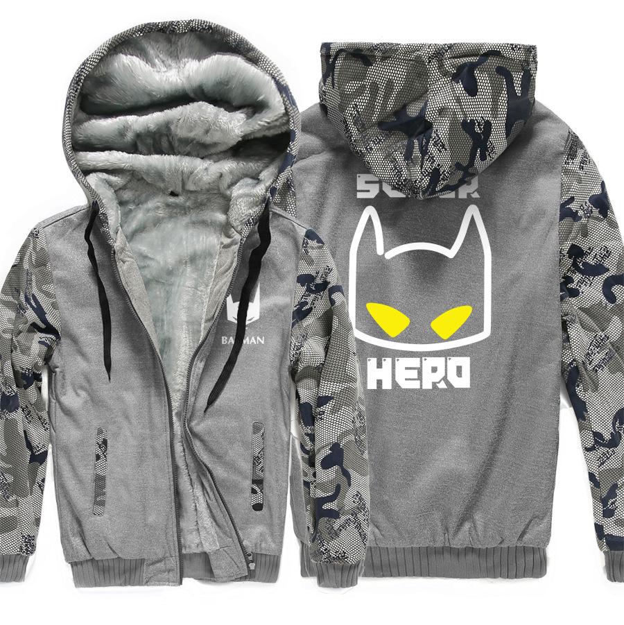 Batman Jackets - Solid Color Batman Movie Series Batman Icon Fleece Jacket