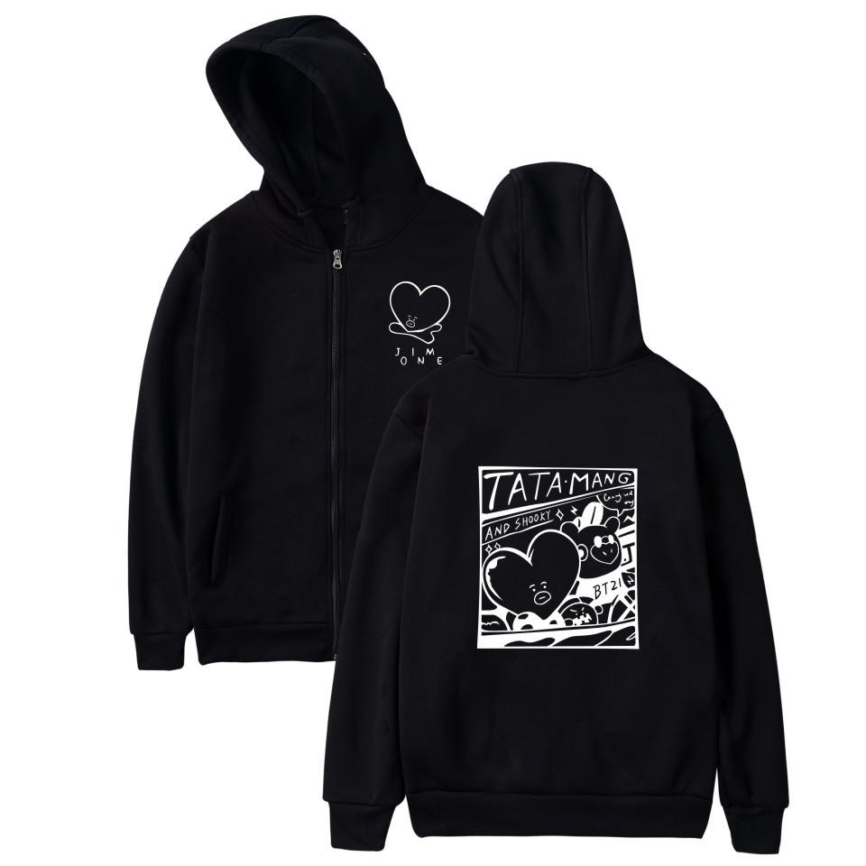 BTS Hoodies - Bangtan Boys Tata Mang and Shooky Hoodie