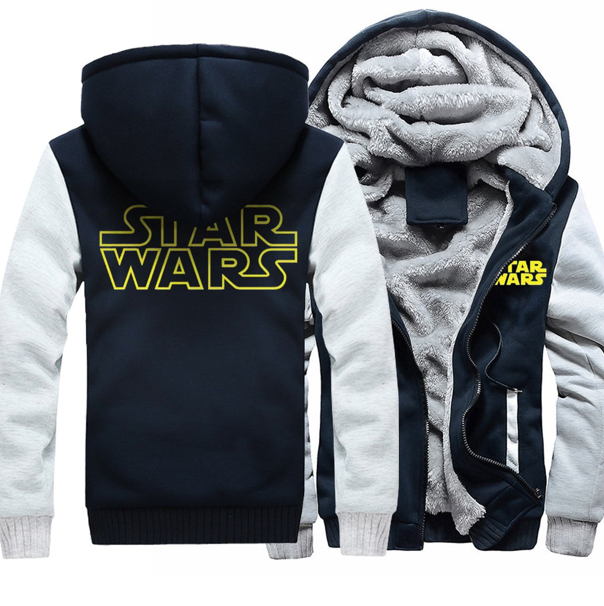 Star Wars Jackets - Solid Color Star Wars Series Star Wars Movie Icon Super Cool Fleece Jacket