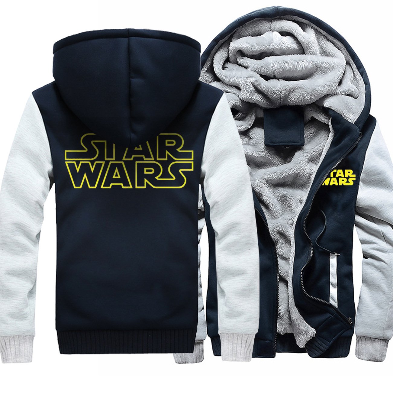 Star Wars Jackets - Solid Color Star Wars Series Star Wars Movie Icon Super Cool Fleece Jacket