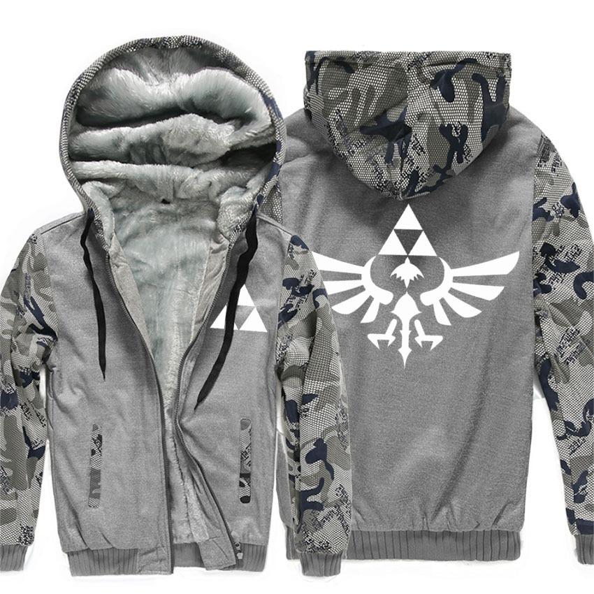 The Legend of Zelda Jackets - Solid Color The Legend of Zelda Game Series Game Icon Fleece Jacket