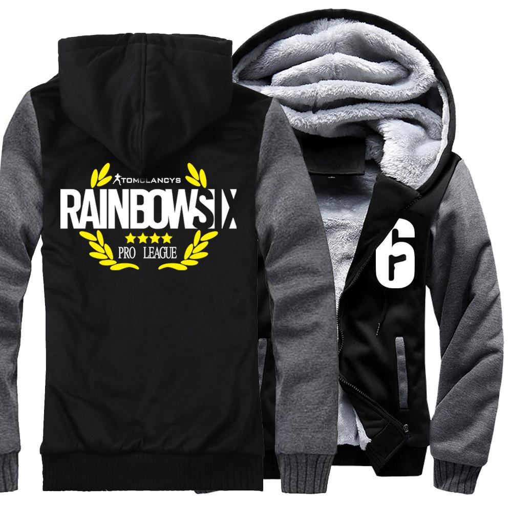 RAINBOW SIX Jackets - Solid Color RAINBOW SIX Game Series RAINBOW SIX Sign Super Cool Fleece Jacket