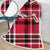 3D Digital Printed Blanket With Sleeves-Plaid Thickened Blanket Robe