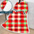 3D Digital Printed Blanket With Sleeves-Plaid Thickened Blanket Robe