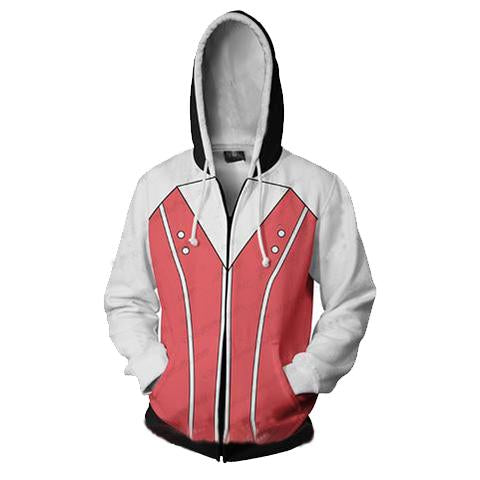 Kingdom Hearts Kairi Hoodies - Zip Up Pink Hoodie