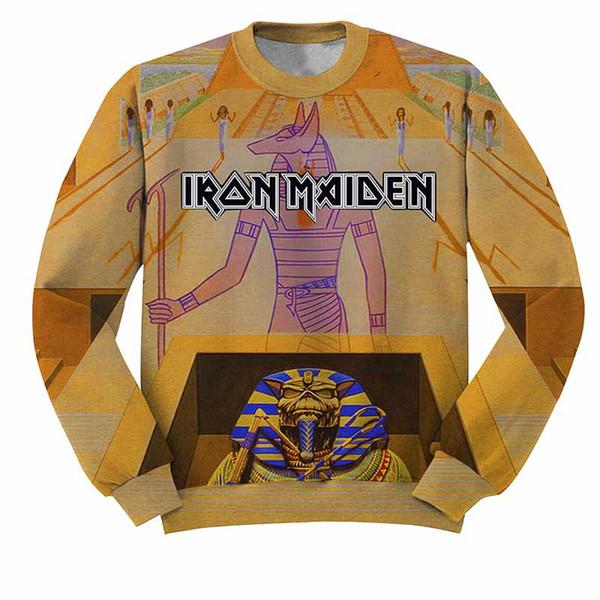 Iron Maiden Pullover 3D Print Jumper Killers Eddies Hoodies Rock Music Band Hip Hop Sweatshirt