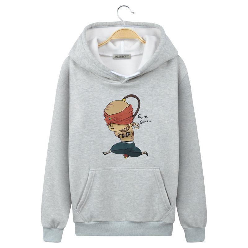 LoL Hoodies - Solid Color LoL Series Lee Sin Super Cool Fleece Hoodie