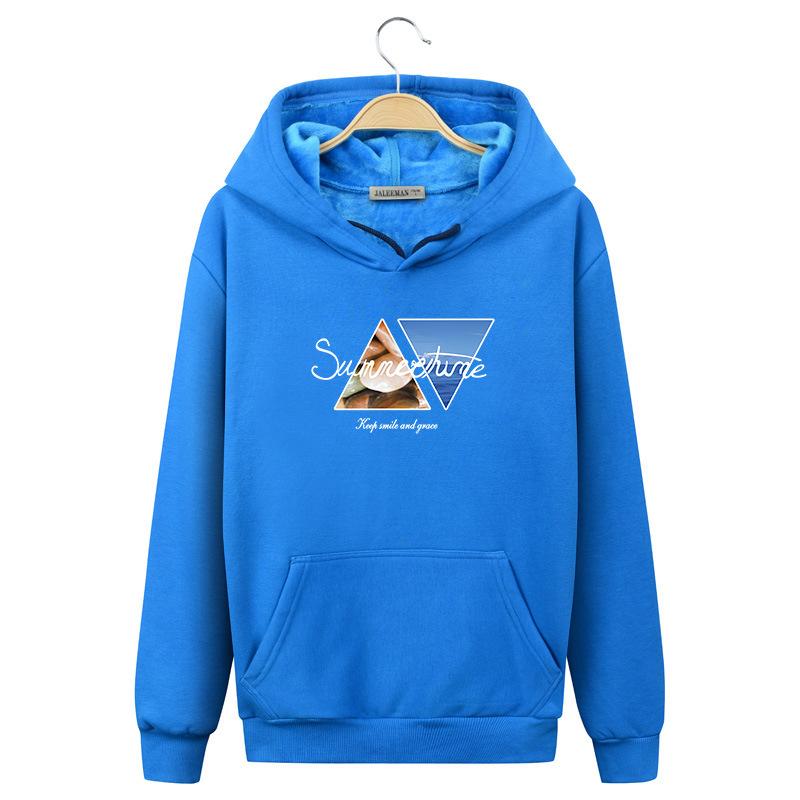 Harajuku Style Hoodies - Solid Color Harajuku Style Icon Series Fashion Fleece Hoodie