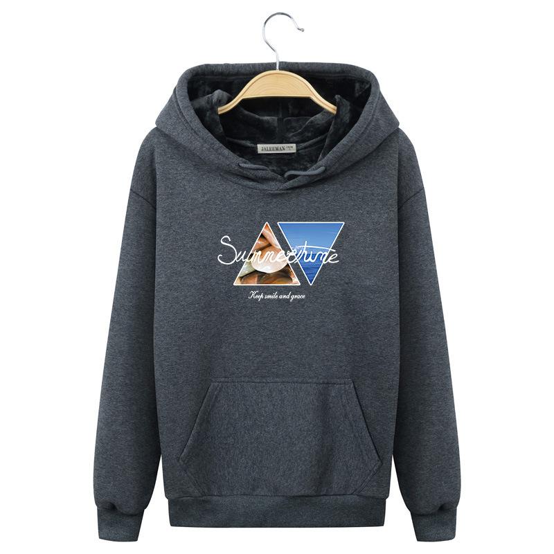 Harajuku Style Hoodies - Solid Color Harajuku Style Icon Series Fashion Fleece Hoodie