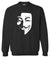Men's Sweatshirts - Men's Sweatshirt Series V-Vendetta White Icon Fleece Sweatshirt