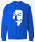 Men's Sweatshirts - Men's Sweatshirt Series V-Vendetta White Icon Fleece Sweatshirt