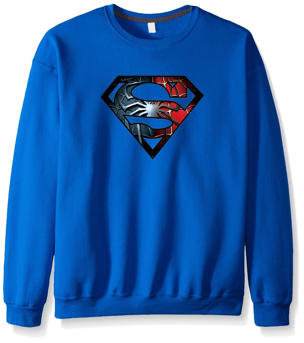 Men's Sweatshirts - Men's Sweatshirt Series Super Man Icon Fleece Sweatshirt