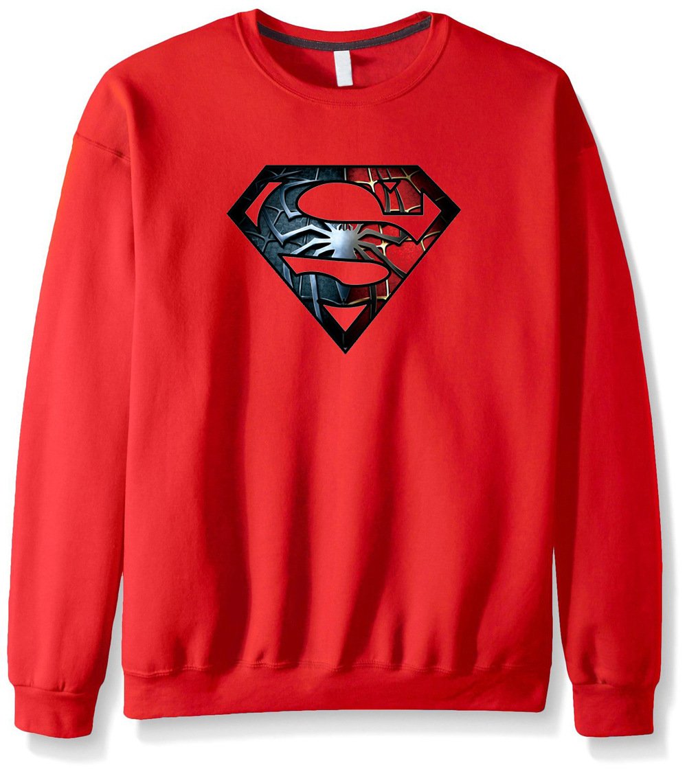 Men's Sweatshirts - Men's Sweatshirt Series Super Man Icon Fleece Sweatshirt
