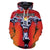 Fashion Iron Maiden Funny 3D Print Casual Hoodie Pullover  Red 1