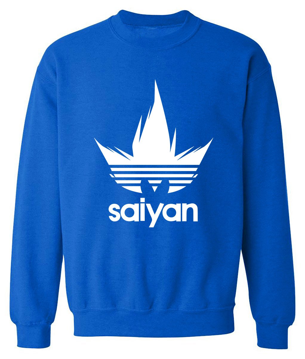 Dragon Ball Sweatshirts - Dragon Ball Sweatshirt Series Men's Sweatshirt Saiyan White Icon Sweatshirt