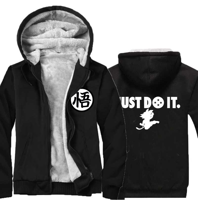 Dragon Ball Jackets - Solid Color Dragon Ball Anime Series GoKu Fleece Jacket