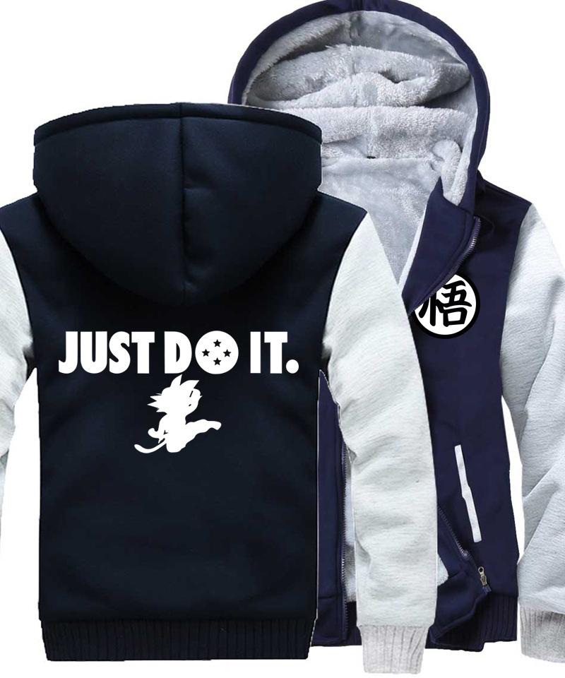 Dragon Ball Jackets - Solid Color Dragon Ball Anime Series GoKu Fleece Jacket