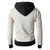 Solid Color Comfortable Coats - Zip Up Grey Black Coat