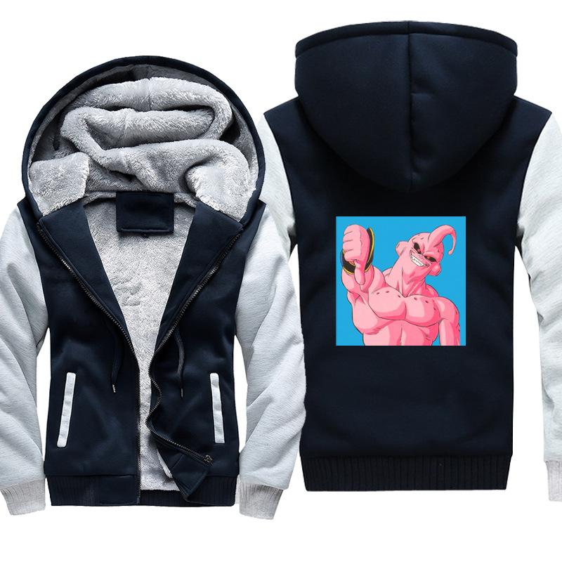 Dragon Ball Jackets - Solid Color Dragon Ball Series Cartoon Dab Icon Fleece Jacket