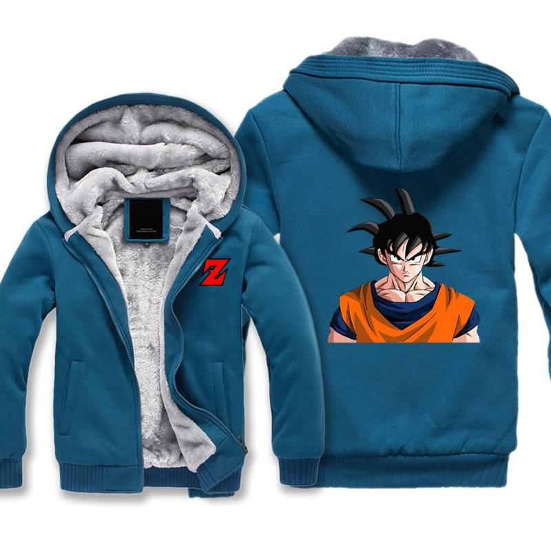 Dragon Ball Jackets - Solid Color Dragon Ball Series Anime Cartoon Goku Icon Fleece Jacket