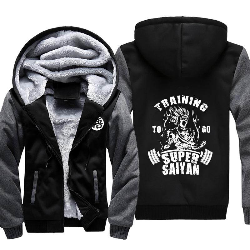Dragon Ball Jackets - Solid Color Dragon Ball Anime Super Saiyan Super Cool Fleece Jacket