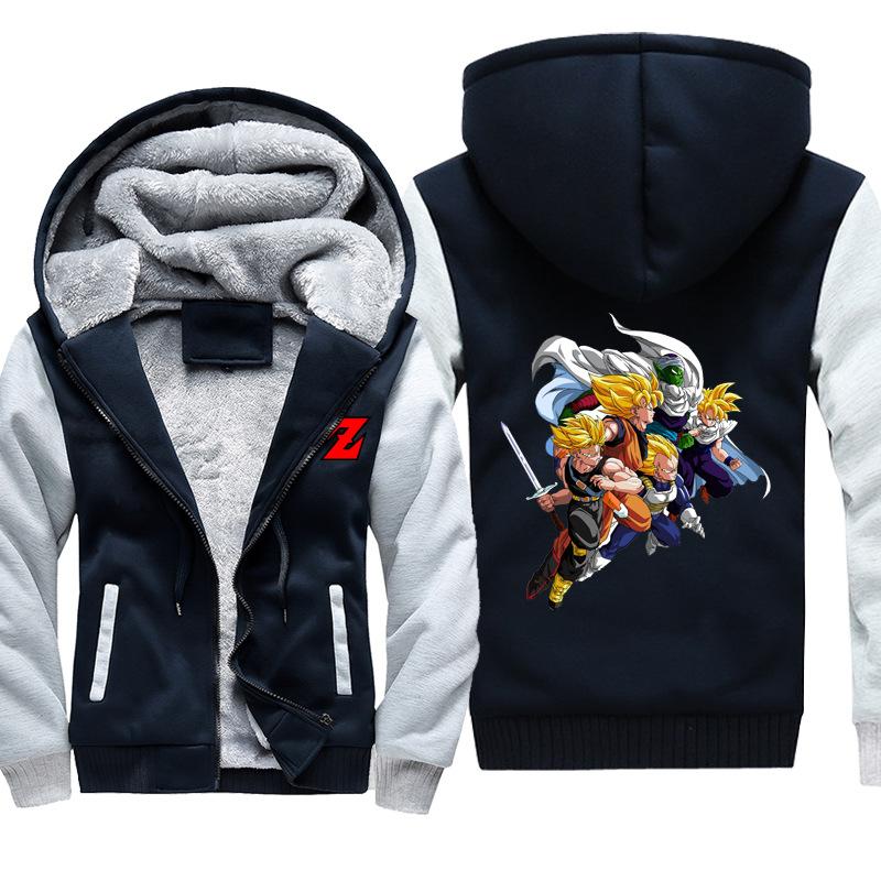 Dragon Ball Jackets - Solid Color Dragon Ball Series Anime Icon Super Cool Fleece Jacket