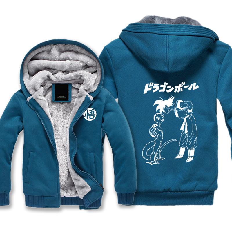 Dragon Ball Jackets - Solid Color Dragon Ball Anime Series Cartoon Goku Icon Cute Fleece Jacket