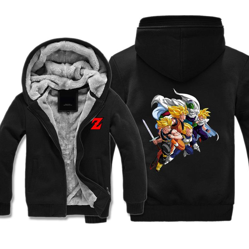 Dragon Ball Jackets - Solid Color Dragon Ball Series Anime Icon Super Cool Fleece Jacket