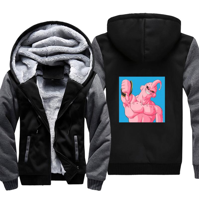 Dragon Ball Jackets - Solid Color Dragon Ball Series Cartoon Dab Icon Fleece Jacket