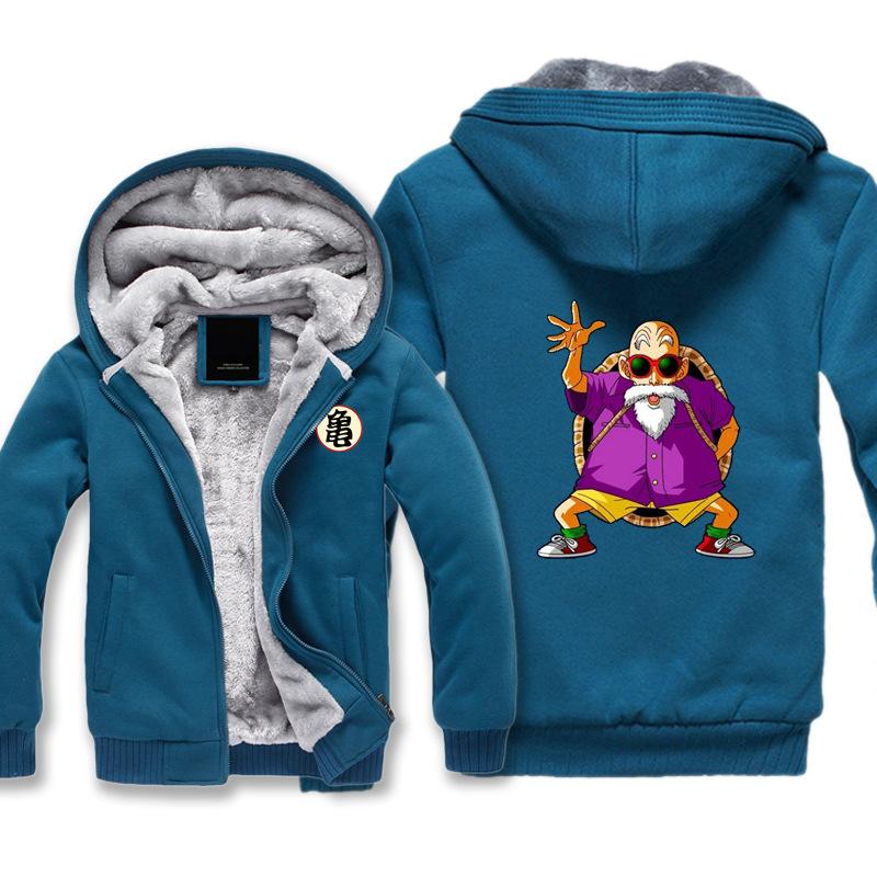 Dragon Ball Jackets - Solid Color Dragon Ball Series Cartoon Master Roshi Icon Super Cool Fleece Jacket