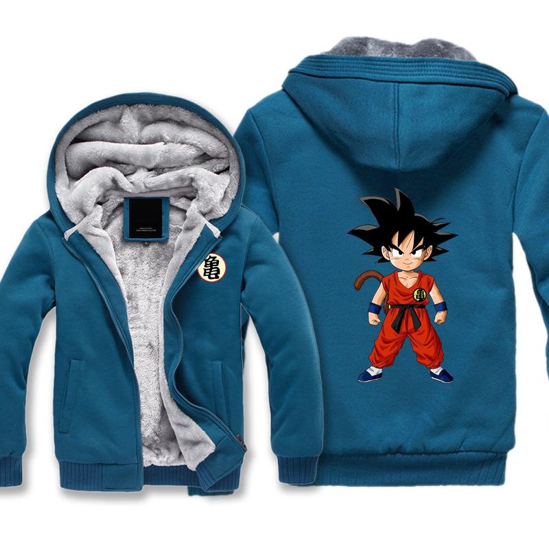 Dragon Ball Jackets - Solid Color Dragon Ball Goku Icon Cute Fleece Jacket