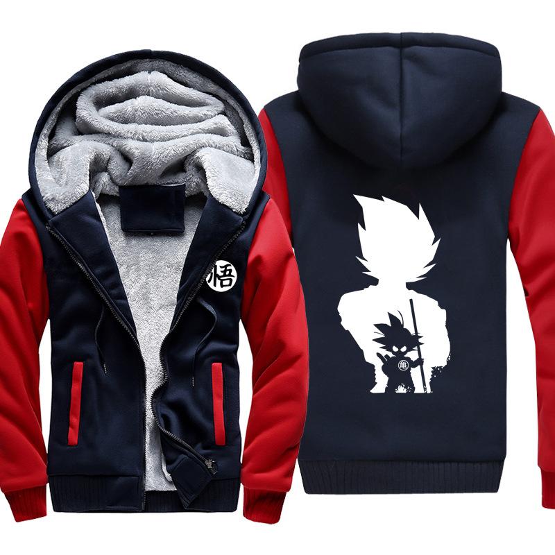 Dragon Ball Jackets - Solid Color Dragon Ball Anime Series Icon Super Cool Fleece Jacket
