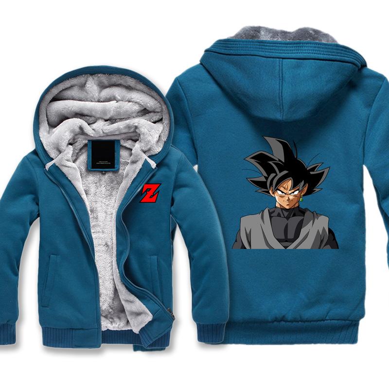 Dragon Ball Jackets - Solid Color Dragon Ball Series Cartoon Bad Goku Icon Super Cool Fleece Jacket