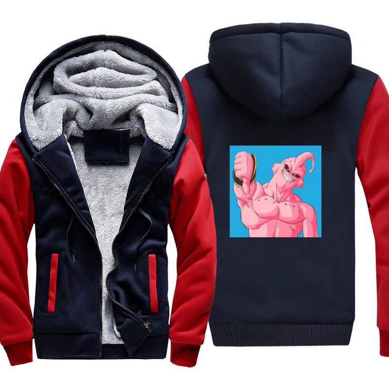 Dragon Ball Jackets - Solid Color Dragon Ball Series Cartoon Dab Icon Fleece Jacket