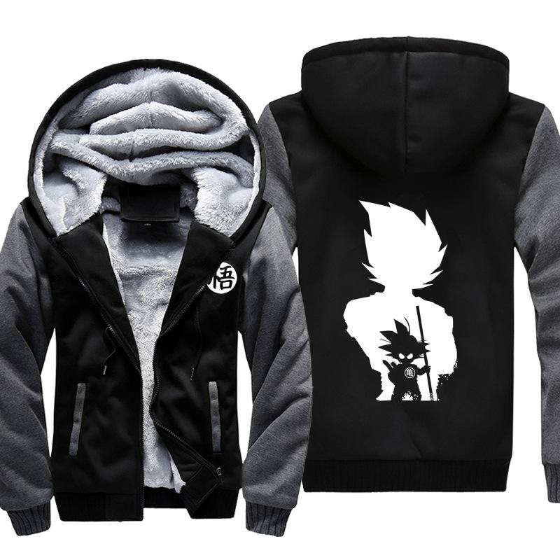 Dragon Ball Jackets - Solid Color Dragon Ball Anime Series Icon Super Cool Fleece Jacket