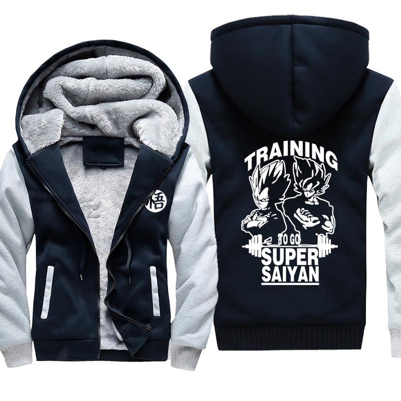 Dragon Ball Jackets - Solid Color Dragon Ball Super Saiyan Series Icon Super Cool Fleece Jacket