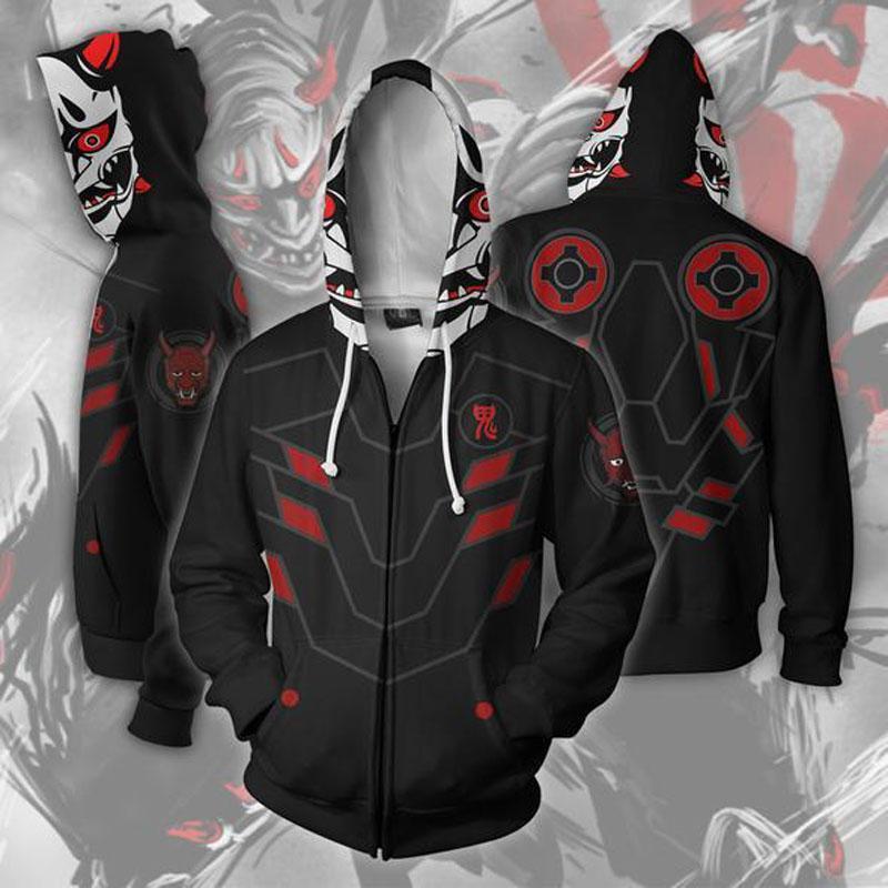 Overwatch Hoodie - Evil Ghost Zip Up Hoodie