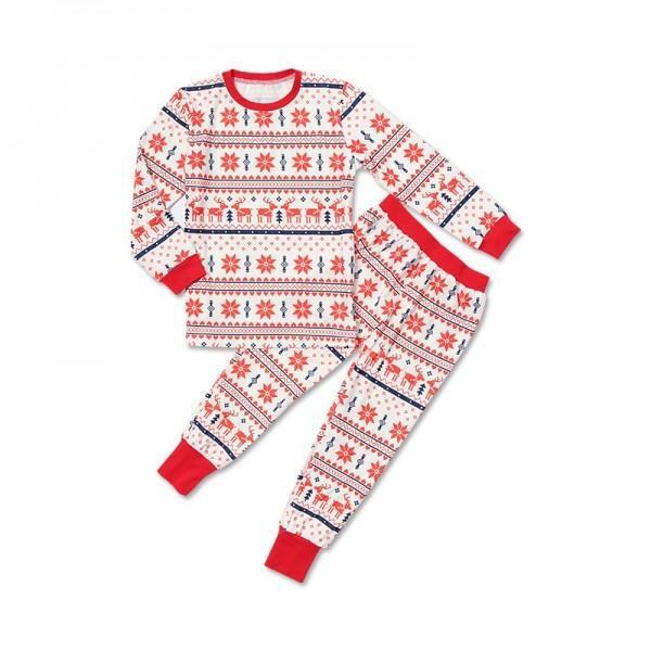 Christmas Family Pajama - Sweatshirt Letter Printing  White Pajama