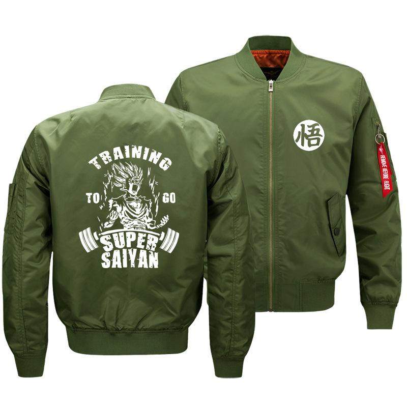 Dragon Ball Jackets - Solid Color Dragon Ball Anime Super Saiyan Flight Suit Fleece Jacket