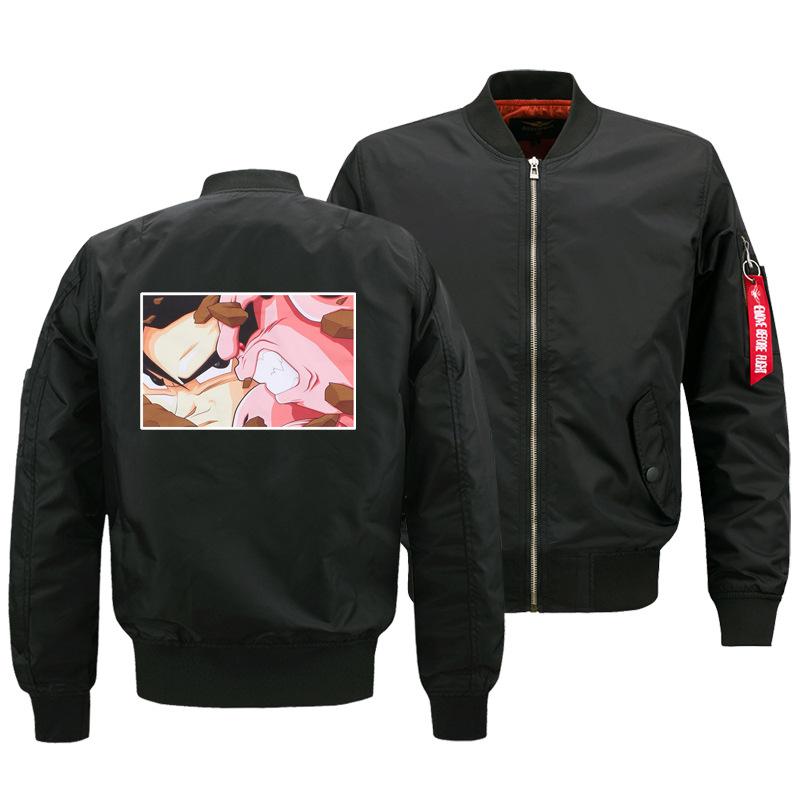 Dragon Ball Jackets - Solid Color Dragon Ball Anime Series Goku Flight Suit Fleece Jacket