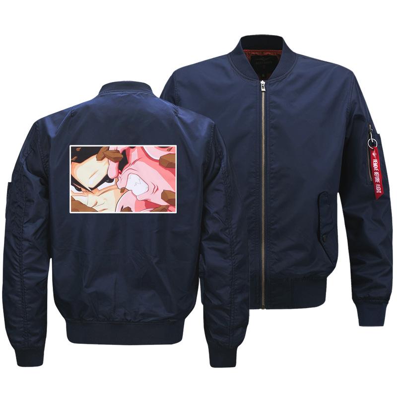 Dragon Ball Jackets - Solid Color Dragon Ball Anime Series Goku Flight Suit Fleece Jacket