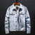 Denim Jackets - Solid Color Denim Jacket Series Retro Denim Jacket Fashion Fleece Denim Jacket