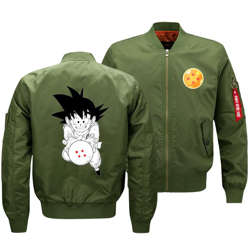 Dragon Ball Jackets - Solid Color Dragon Ball Series Goku Icon Super Cool Fleece Jacket