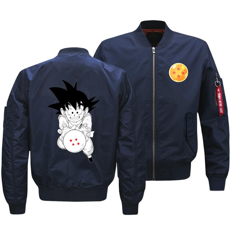 Dragon Ball Jackets - Solid Color Dragon Ball Series Goku Icon Super Cool Fleece Jacket