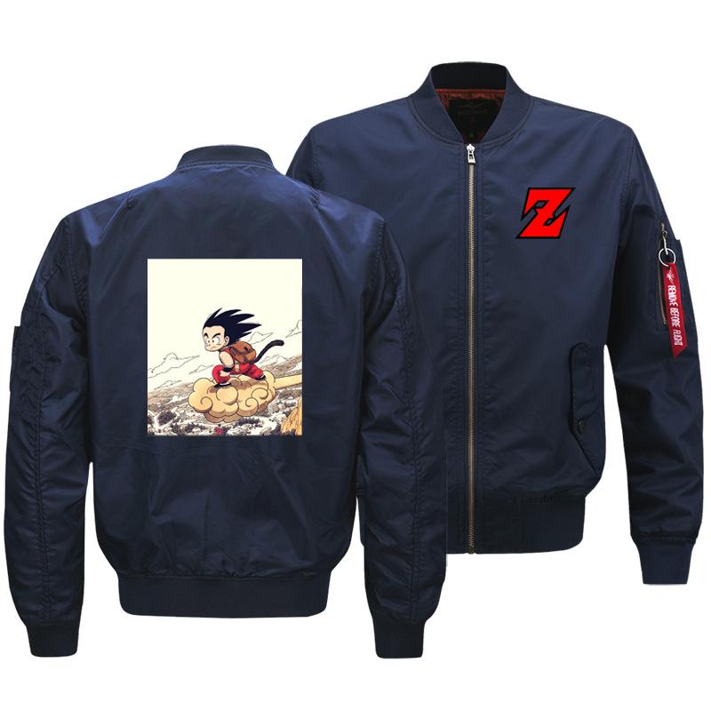 Dragon Ball Jackets - Solid Color Dragon Ball Cartoon Goku Icon Super Cool Fleece Jacket